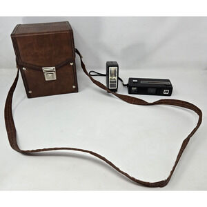 Vintage Kodak Tele Instamatic 608 Camera Honeywell Strobolite 210 Flash Case